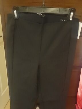 NWT rag & bone Black Cropped Ankle Pants Zipper Back Size 6